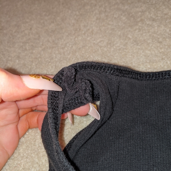 Faded glory cropped black cami/tank - Picture 12 of 15